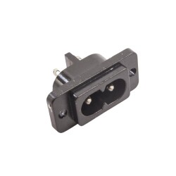 DB-8 C8 Male Power Socket - Panel Type 