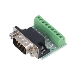 DB9 9-Pin Erkek Terminal Block Adaptörü
