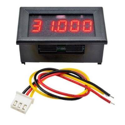 DC 0-33.000V High Precision Digital Voltmeter - Red - 1