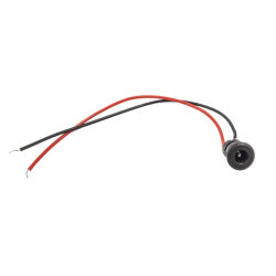 DC-022E 5.5x2.1mm DC Jack Chassis with Cable - 1