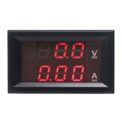 DC 100V 10A Voltmeter - Ammeter Panel Type 