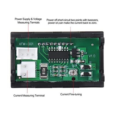 DC 100V 10A Voltmeter - Ammeter Panel Type - 3