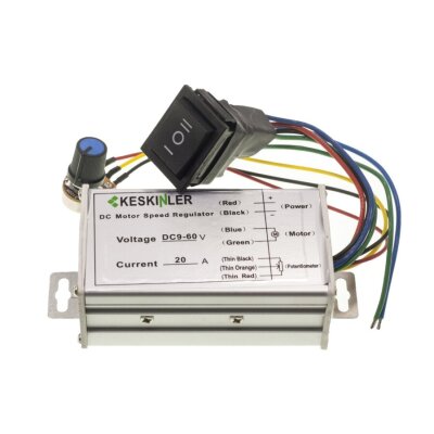 DC 20A 9-60V Speed and Direction Controlled Motor Driver - 1