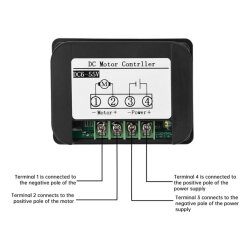 DC 6-55V 15A PWM Controlled Motor Speed ​​and Direction Control Card - 4