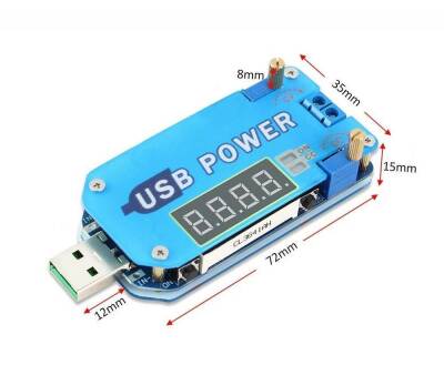 DC-DC 15W Voltaj Yükseltici ve Düşürücü Regülatör Modülü - 3