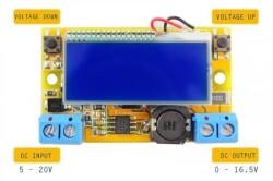 DC-DC LCD Ekranlı 3A Ayarlanabilir Voltaj Regülatörü - 3