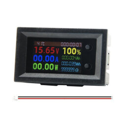 DC7200 7-200V 20A 9in1 Multifunction Digital Voltmeter Ammeter