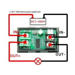 DC7200 7-200V 20A 9in1 Multifunction Digital Voltmeter Ammeter - 4