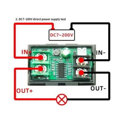 DC7200 7-200V 20A 9in1 Multifunction Digital Voltmeter Ammeter - 4