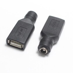 Dişi 5.5mm x 2.5mm - Dişi Usb A 2.0 Dönüştürücü - Motorobit