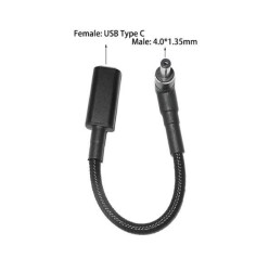 Dişi Type C - Erkek 4.0x1.35mm Jack Dönüştürücü Kablo Tip-C to 40135 - Motorobit