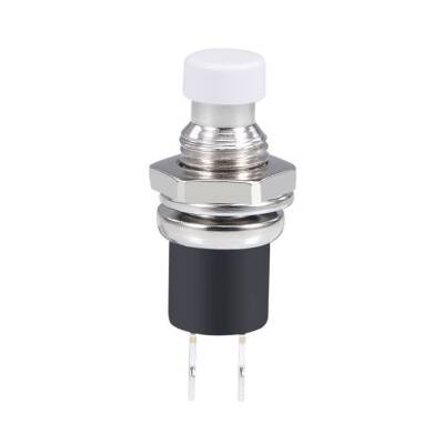 DS-110 7mm Push Buton - Beyaz - 1