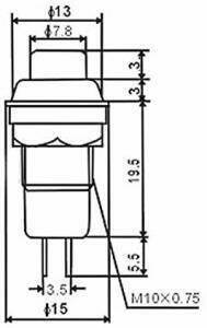 DS-211 10mm Switch Push Button - Green - 2