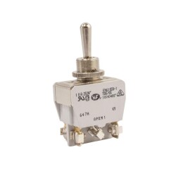 EN61058-1 ON-OFF-ON Yaylı 6-Pin Toggle Switch - 1