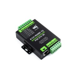 Endüstriyel 4 Kanal RS485 - RJ45 Ethernet Modülü - PoE Ethernet Port (B) - 2