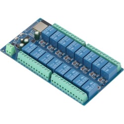 ESP-32E 24V 16 Kanal WiFi+BT Röle Modülü