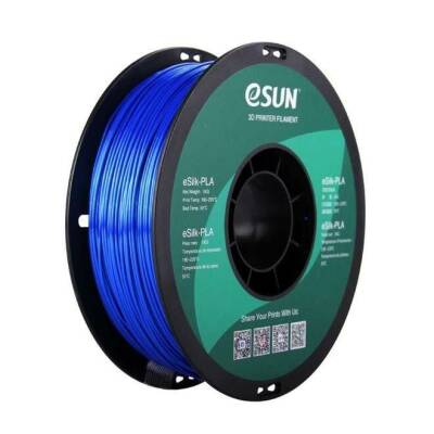 Esun eSilk 1.75mm Parlak Yüzeyli Mavi Filament - Blue - 1