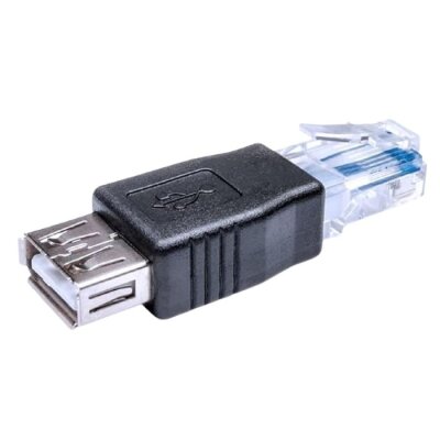 Ethernet RJ45 Erkek - USB Dişi Dönüştürücü Adaptör - 1
