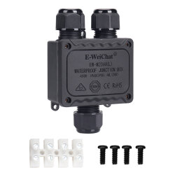 EW-M2068L-3Y 3-Way Waterproof Cable Junction Box