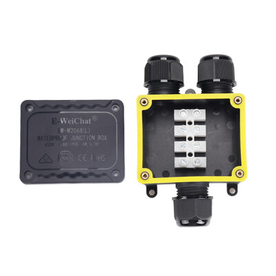 EW-M2068L-3Y 3-Way Waterproof Cable Junction Box - 4