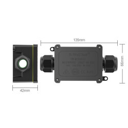 EW-M2068S-2T 2-Yollu Su Geçirmez Kablo Bağlantı Kutusu - 3