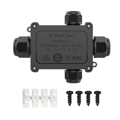 EW-M2068S-4TB 4-Way Waterproof Cable Junction Box - 1