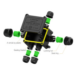 EW-M2068S-5T 5-Way Waterproof Cable Junction Box - 4