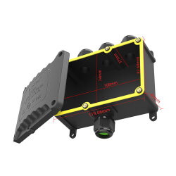 EW-M2068XL-4T 4-Way Waterproof Cable Junction Box - 3