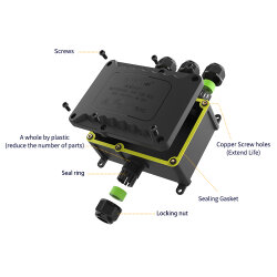 EW-M2068XL-4T 4-Way Waterproof Cable Junction Box - 4