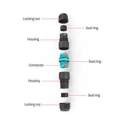 EW-P20-3P 3-Pin Waterproof Connector - 3