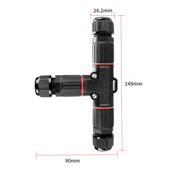 EW-P20T-2P T-Tip 2-Pin Su Geçirmez Konnektör - 3