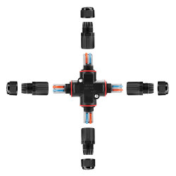 EW-P20X-2P X-Type 2-Pin Waterproof Connector - 3