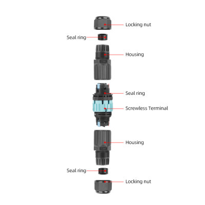 EW-P23-3P 3-Pin Waterproof Connector - 3