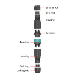EW-P25-5P 5-Pin Waterproof Connector - 3