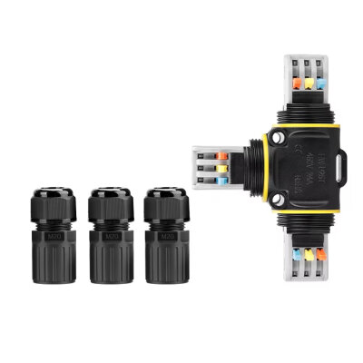 EW-P25T-3P T-Type 3-Pin Waterproof Connector - 1