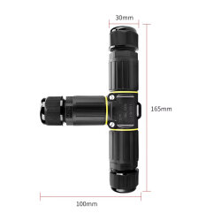 EW-P25T-3P T-Type 3-Pin Waterproof Connector - 3
