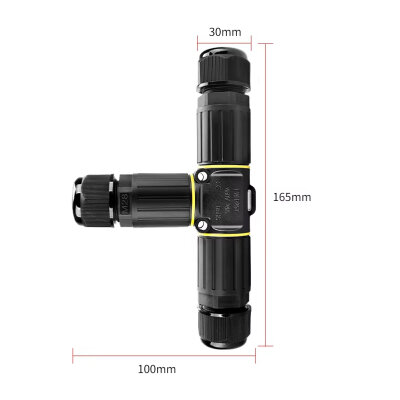 EW-P25T-3P T-Type 3-Pin Waterproof Connector - 3