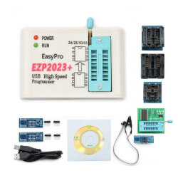 EZP2023+ EEPROM Bios USB SPI Programmer + 3 Converter Adapters and Test Clips - 1