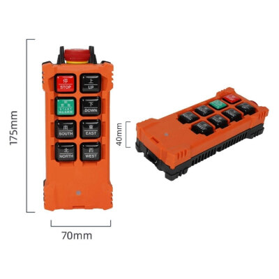F21-E1B-JTK AC/DC 24V-440V Endüstriyel Vinç Kablosuz Uzaktan Kumanda Seti + Acil Stop - 2