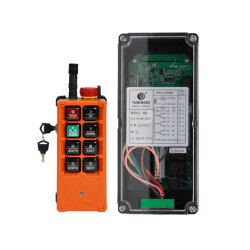 F21-E1B-JTX+ AC/DC 24V-440V Industrial Crane Wireless Remote Control Set + Emergency Stop + Safety Lock