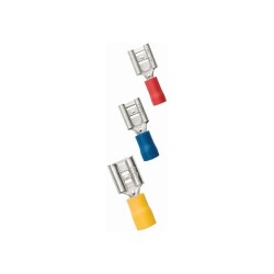 FDD 2-250 Blue Female Faston Insulated Cable End 10 Pieces