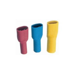FDFD 1.25-187 Red Fully Insulated Female Faston Cable End 10 Pieces