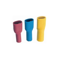 FDFD 2-187 Blue Fully Insulated Female Faston Cable End 10 Pieces