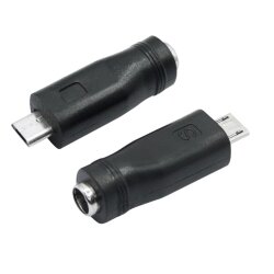Female 5.5mm x 2.5mm to Male Micro Usb Charging Converter - 1