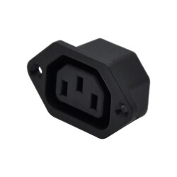 Female Power Socket with Triple Ear