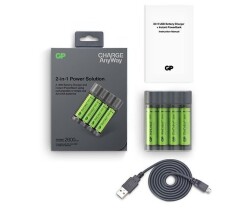 GP X411 4x2600mAh USB Charger and Powerbank - 2