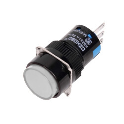 HBZS1-A AY-11Z 16mm Anahtarlı Buton - Beyaz - 1