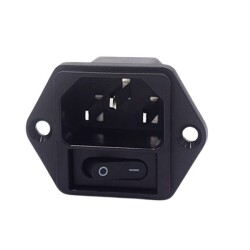 HD-901 Erkek Power Soketi T85 On-Off Anahtarlı 