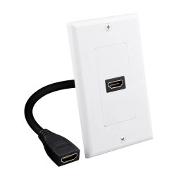 HDMI 2.0 Duvar Tipi Kablolu Konnektör