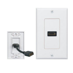 HDMI 2.0 Wall Mount Cable Connector - 2